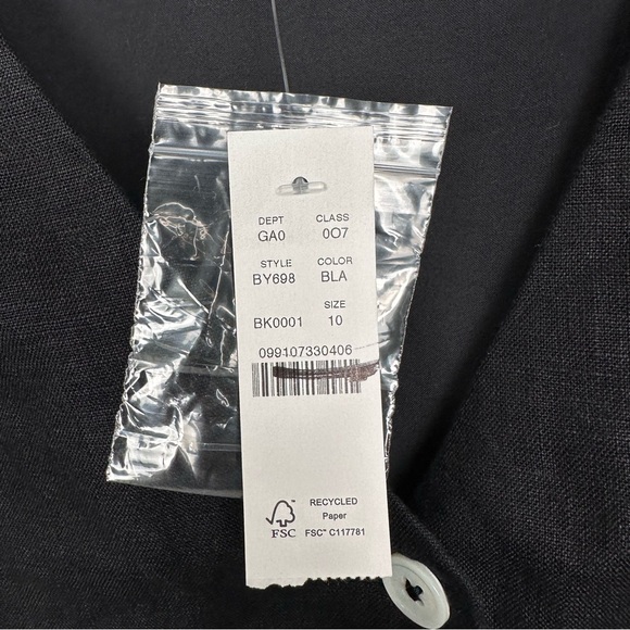 J. Crew Slim-fit linen vest Black Size 10 NEW BY698 - Picture 6 of 10